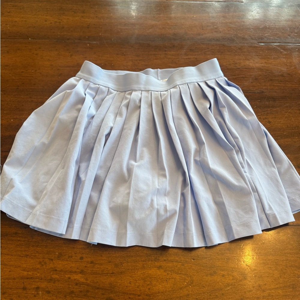 Athleta Kids Pleated Skirt in Light Blue